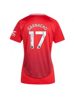 Billige Manchester United Alejandro Garnacho #17 Hjemmedrakt Dame 2024-25 Kortermet